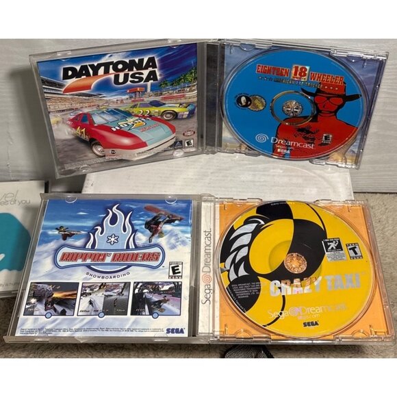 Crazy Taxi Sega & 18 Wheeler American Pro Trucker Dreamcast Game Complete Teen - Picture 7 of 9